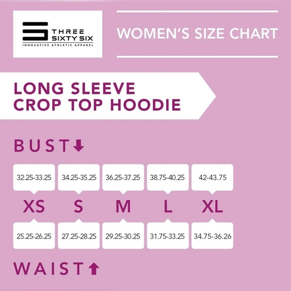 Three Sixty Six Women's Long-Sleeve Crop Top Hoodie, ORCHID, Multiple Sizes - Picture 4 of 10